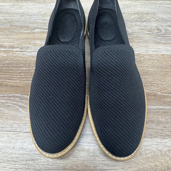 Adam Tucker Alana15 Black Mesh Stretch Slip On Loafers Women's Size 8.5 - Picture 2 of 6